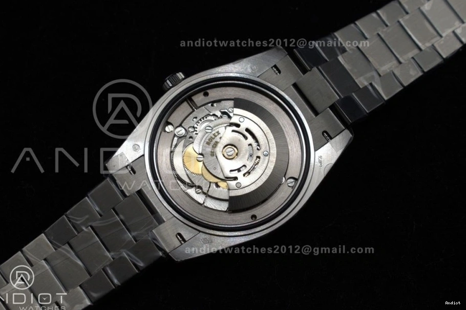 Black Gain GSF A2836 40 Crystal President Dial Weight DayDate SS on Bracelet 1206